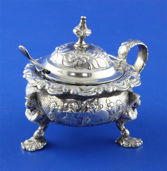 George IV Irish silver circular mustard(-)
